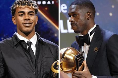 غلوب سوكر 2025.. ديمبيلي الأفضل في العالم ولامين جمال بنال 3 جوائز 