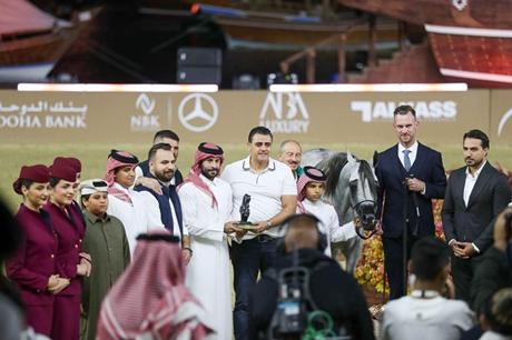 المهرة دي بارقة تحقق المركز الرابع في بطولة كتارا لجولة الجياد العربية بالدوحة 