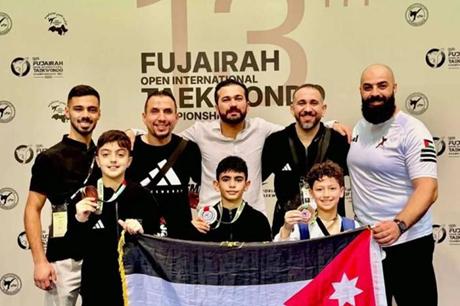 أبطال أردنيون يحصدون 3 ميداليات في بطولة الفجيرة للتايكواندو 2026 