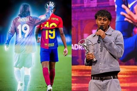 لامين جمال يغازل تاريخ ميسي من قلب مدريد 