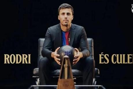 برشلونة يعلن ضم رودري.. ورسالة خاصة لجماهير مان سيتي 