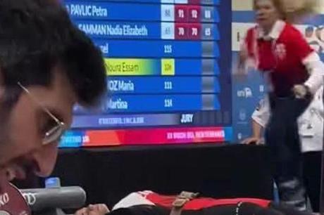 لاعبة منتخب مصر لرفع الأثقال تفقد وعيها خلال حملها للأوزان 