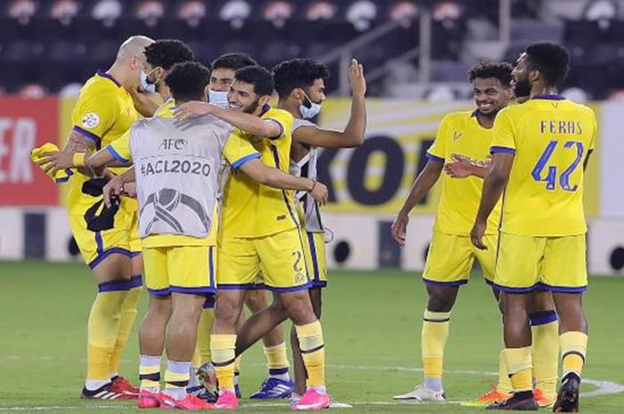 شاهد .. فرحة لاعبي النصر بالتأهل لنصف النهائي الآسيوي النصر-90