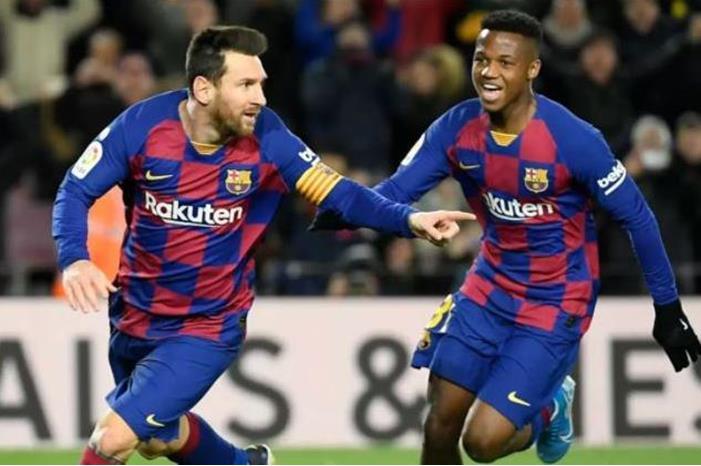 فاتي يتفوق على بدايات ميسي في برشلونة hjfjhj