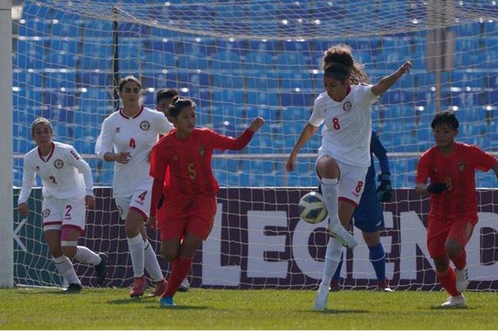 خسارة كاسحة للمنتخب اللبناني في التصفيات الآسيوية Myanmar-v-Lebanon---AFC-WOMEN'S-ASIAN-CUP-2022-Qualifiers---Match-(1)