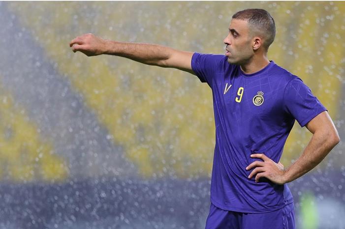 موقف  حمدالله من مباراة النصر ضد الوحدة في دوري أبطال آسيا hamd