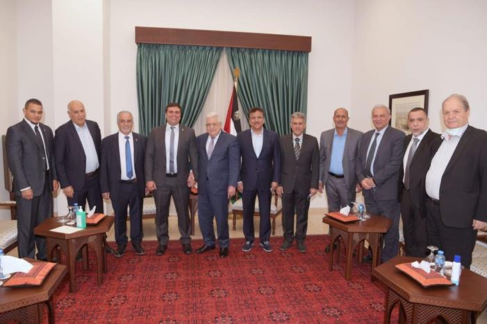 الرئيس الفلسطيني يستقبل وفدي اللجنة الأولمبية الأردنية و الآسيوية 331f61347720da1847526550a56dcf28