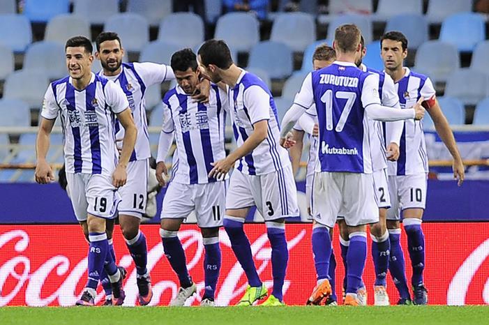 سوسيداد يعجز عن انتزاع الصدارة من ريال مدريد ريال-سوسيداد