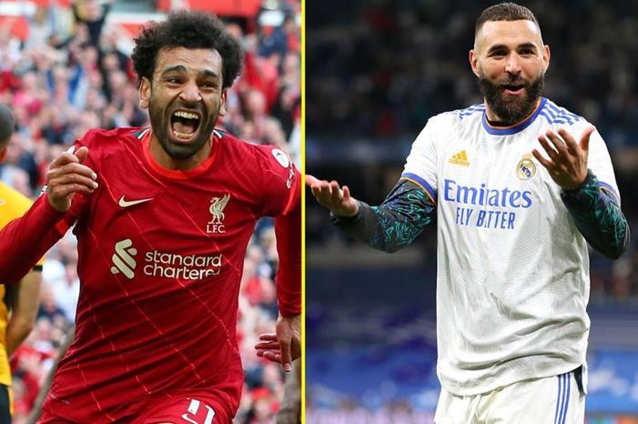 5 صفعات تؤلم ليفربول قبل موقعة ريال مدريد 416048-TALKSPORT-SALAH-BENZEMA