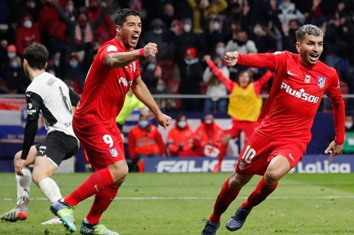 اتلتيكو مدريد يفوز على فالنسيا في الليغا أتلتيكو-مدريد