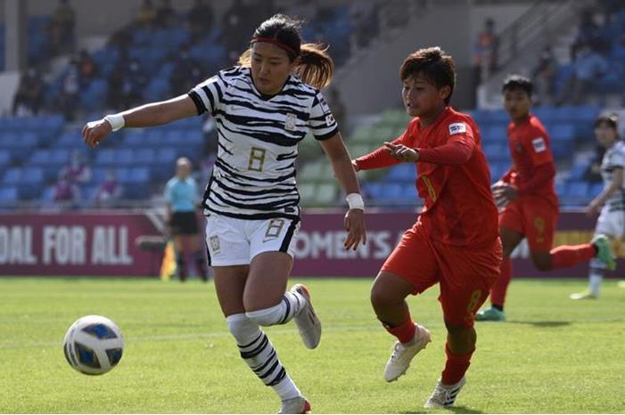 تصريحات المدربين بعد مواجهة كوريا الجنوبية ومينامار AFC-WOMEN'S-ASIAN-CUP-2022---Match-(3)