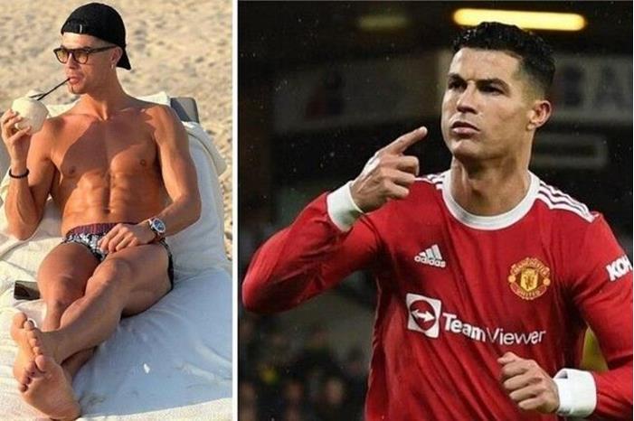رونالدو يستمتع بأشعة الشمس على شواطئ دبي 61f078334236040cc46223c0