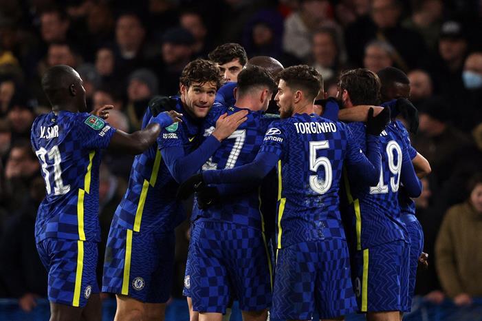 تشيلسي يضع قدمه في نهائي كأس رابطة المحترفين الإنجليزية 700578-احتفال-تشيلسي