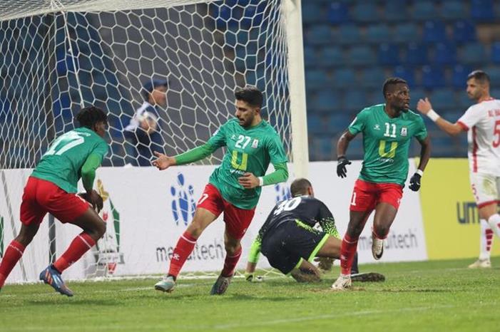 موعد حسم مصير الوحدات بكأس الاتحاد الاسيوي Al-Wehdat-celebration