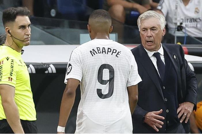 انشيلوتي: مبابي لن يلعب كل المباريات ةةةة