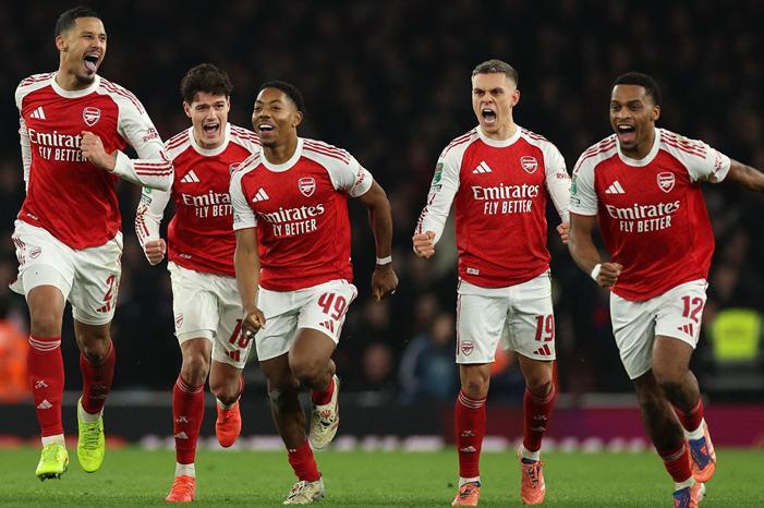 آرسنال يبلغ نصف نهائي كأس الرابطة الإنجليزية