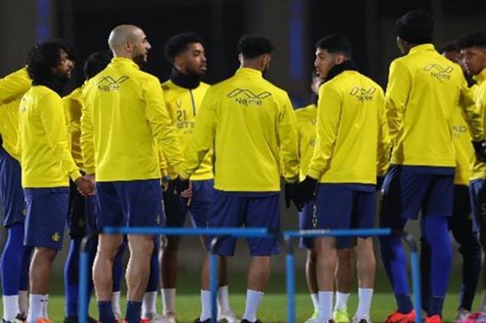 النصر يواصل تدريباته استعدادا لمواجهة الهلال 308F8C5341632