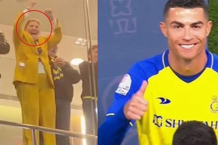 شاهد كيف احتفلت والدة رونالدو بعد قرار الـ VAR 2