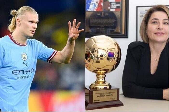 غوارديولا يرد بنوع من السخرية على تصريحات وكيلة أعمال هالاند 64033b644c59b735ef131310