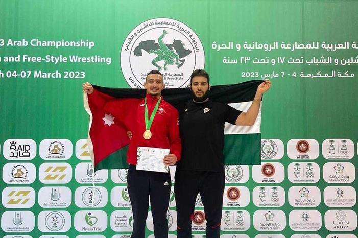 أبو دعيج يُتوج بذهبية البطولة العربية للمصارعة 1678049087404