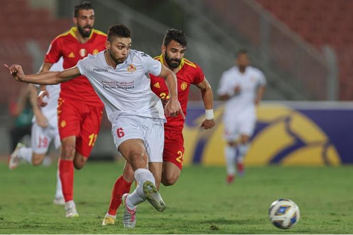 حصاد المجموعة الثالثة لكأس الاتحاد الآسيوي East-Riffa-v-Tishreen-SC-Group-C-AFC-Cup-2022