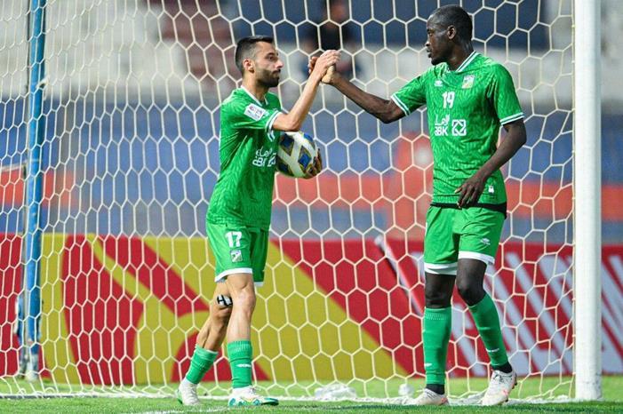 حصاد المجموعة الثانية لكأس الاتحاد الآسيوي Al-Riffa-v-Arabi---celebration