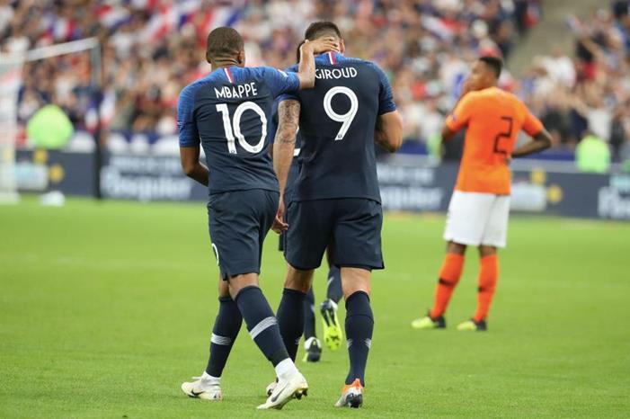 أوليفييه جيرو وكيليان مبابي