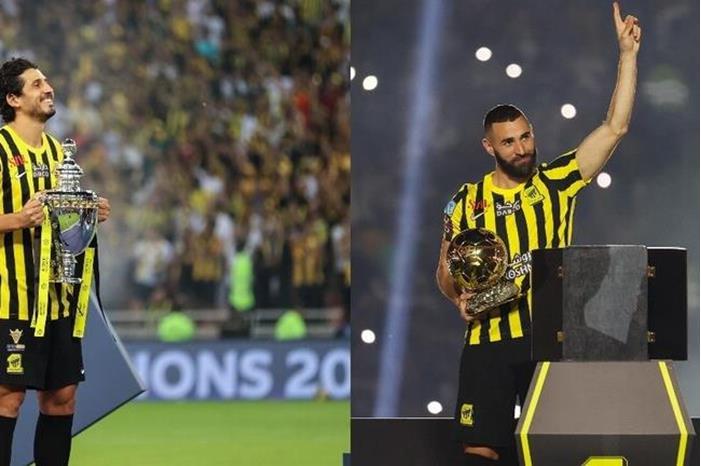 أحمد حجازي يفسد احتفالية كريم بنزيما 64838583423604138a57017a