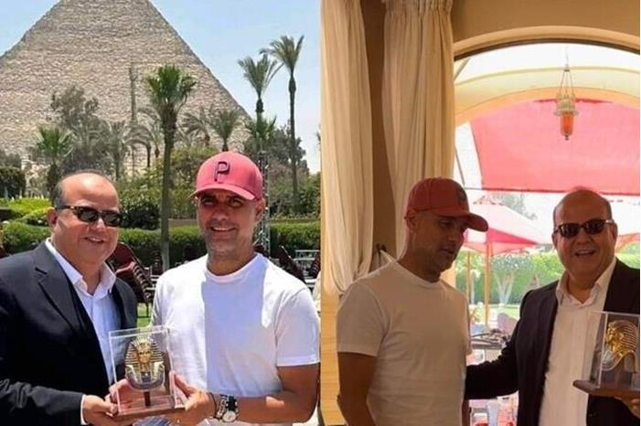 غوارديولا يزور مصر مع عائلته .. ويلتقط صورا أمام الأهرامات 6495bf1d423604171b1f4f70