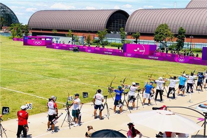 الطقس السيئ يغير مواعيد منافسات القوس والسهم في أولمبياد طوكيو 2020 20210723161820904