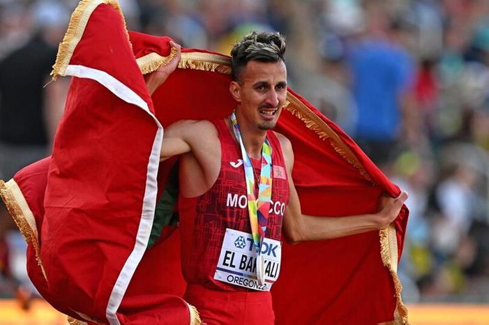 مونديال يوجين.. ذهبيتان للمغربي البقالي والقطري معتز برشم 32EV69J-highres