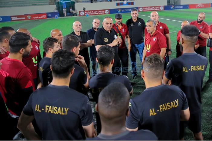 القطيشات يتابع التدريب الأخير للفيصلي قبل مواجهة العقبة 291526342_1219820958560221_2295364534314493144_n