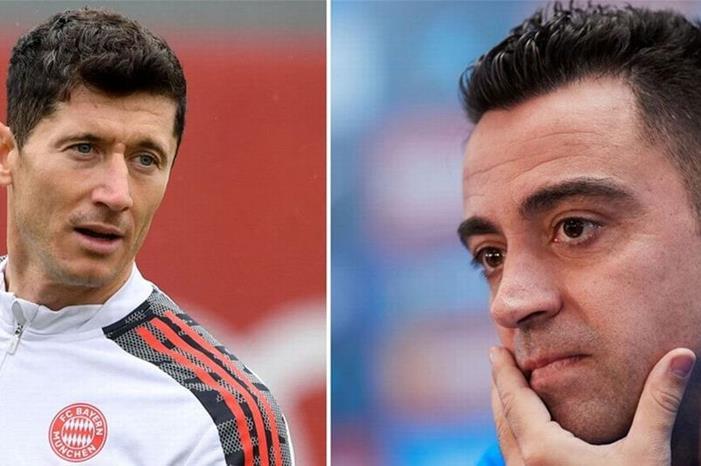 ليفاندوفسكي قال لتشافي .. أريد أن أتدرب تحت قيادتك xa