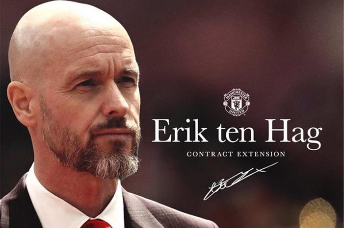 مانشستر يونايتد يُعلن رسمياً تمديد عقد تين هاج large