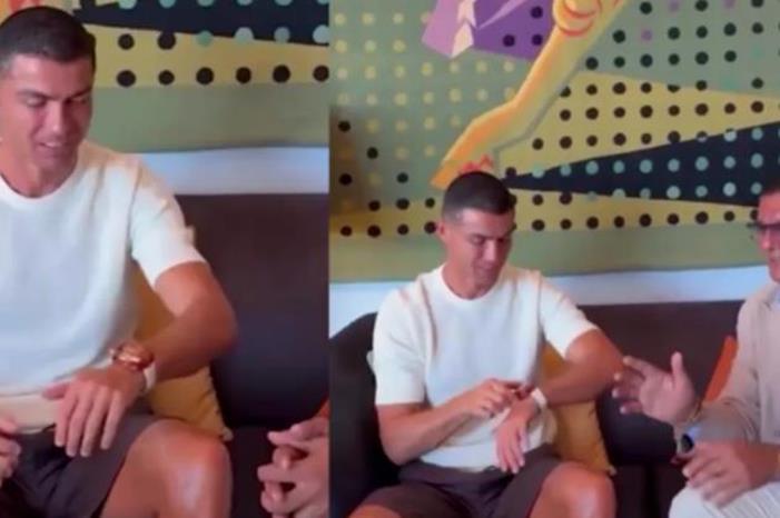 صانع مجوهرات شهير يهدي رونالدو ساعة فاخرة من الياقوت Screenshot 2025-07-26 051718