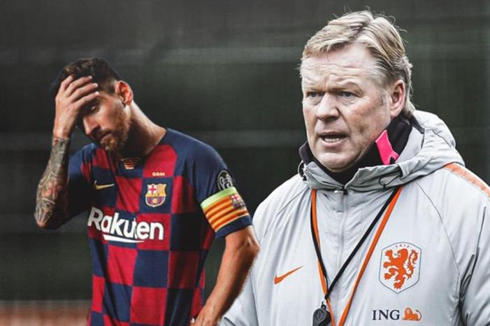 كومان يتمسك بميسي  لسنوات عديدة Ronald-Koenan-Lionel-Messi