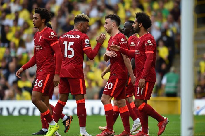 ليفربول يفتتح مشواره بثلاثية نظيفة في مرمى نوريتش سيتي 1363765-احتفال-لاعبى-ليفربول-بالهدف-الأول