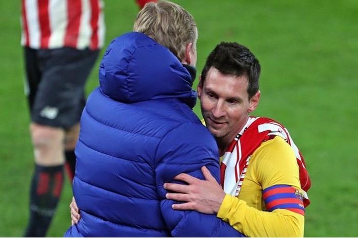 Ronald-Koeman-and-Lionel-Messi