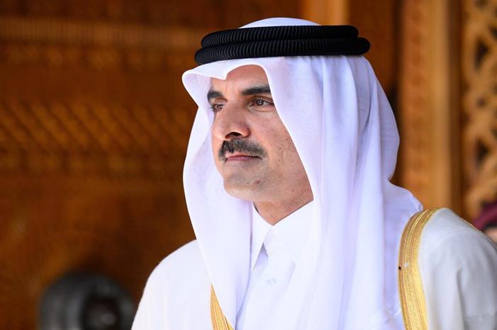 أمير قطر يهنئ البطل الأولمبي 66b84229423604380e21272f