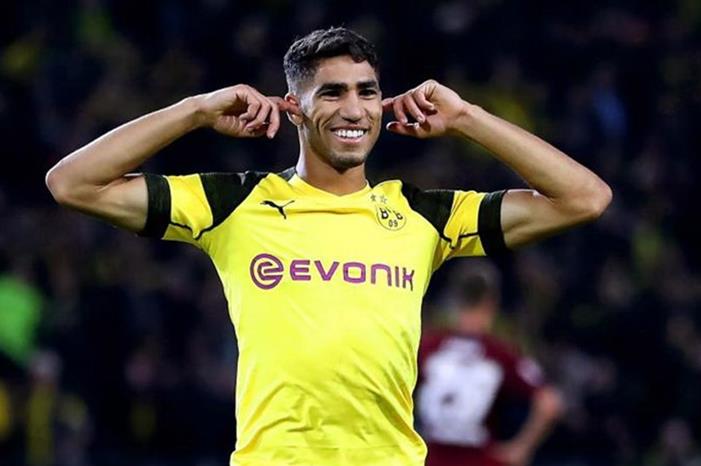 إنتر ميلان يكشف موعد وصول المغربي حكيمي 320209222021756