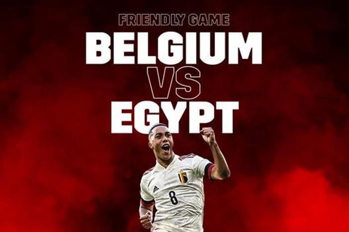 بلجيكا تعلن موعد مباراتها الودية امام مصر FbohkvWWYAA18H4