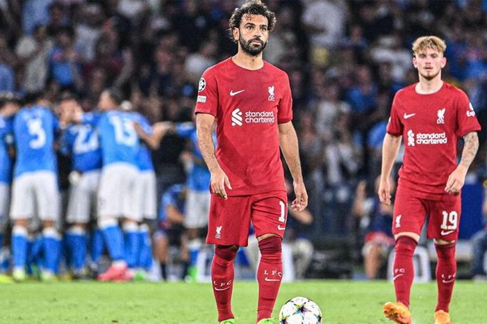 أرقام كارثية لليفربول بالهزيمة المدوية في نابولي Liverpool-1