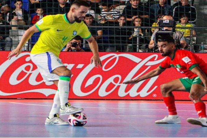 منتخب البرازيل يقصي نظيره المغربي من ربع نهائي مونديال "الفوتسال" 66fa956f423604419a3afa13