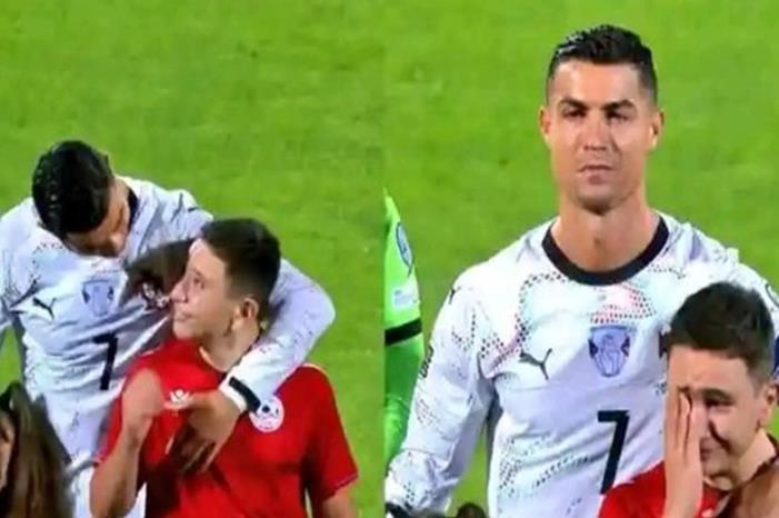 بعد أن أبكاه فرحا.. رونالدو يهدي "صديقه الجديد" لحظة تاريخية خارج الملعب (فيديو) 68bde3ff423604433c0c8890