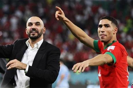 اشرف حكيمي يودّع المدرب وليد الركراكي - ملاعب 