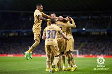 احتفال-برشلونة-بهدف-ليفاندوفسكي-في-شباك-ريال-سوسيداد-scaled