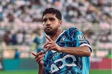 احتفال ابراهيم عادل لاعب بيراميدز السابق